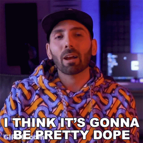 Man In Hat And Hoodie Says Pretty Dope GIF