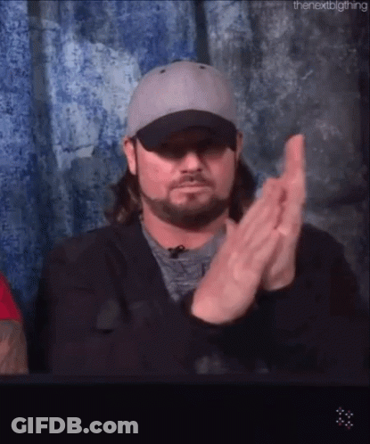 Man In Hat And Jacket Clapping Hands GIF