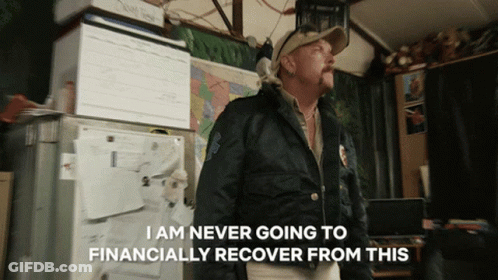 Man In Hat And Jacket Saying I Am Never Going To Recover GIF