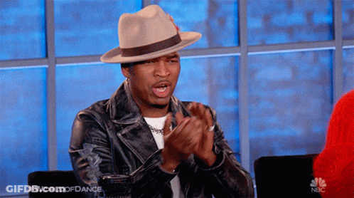 Man In Hat And Leather Jacket Clapping GIF