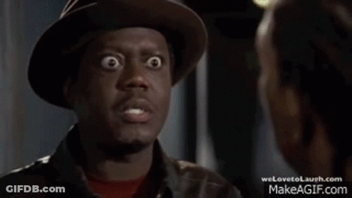 Man In Hat And Leather Jacket Looking At Woman GIF