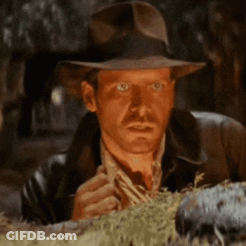 Man In Hat And Leather Jacket Looking GIF