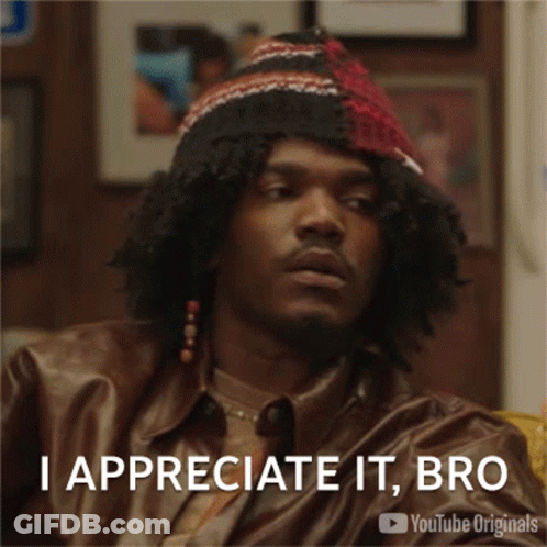 Man In Hat And Leather Jacket Saying I Appreciate It Bro GIF