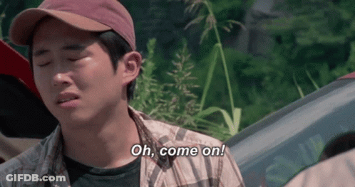 Man In Hat And Plaid Shirt Saying Oh Come On GIF