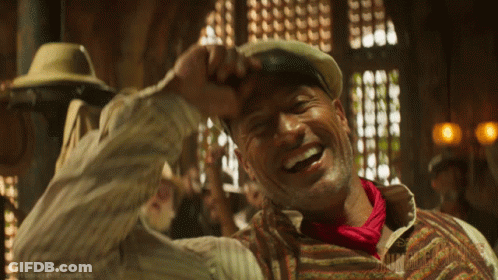 Man In Hat And Scarf Laughing GIF