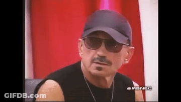 Man In Hat And Sunglasses Talking GIF