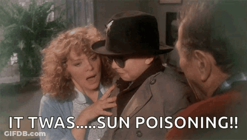 Man In Hat And Sunglasses Talking To Woman And Man In Trench Coat GIF