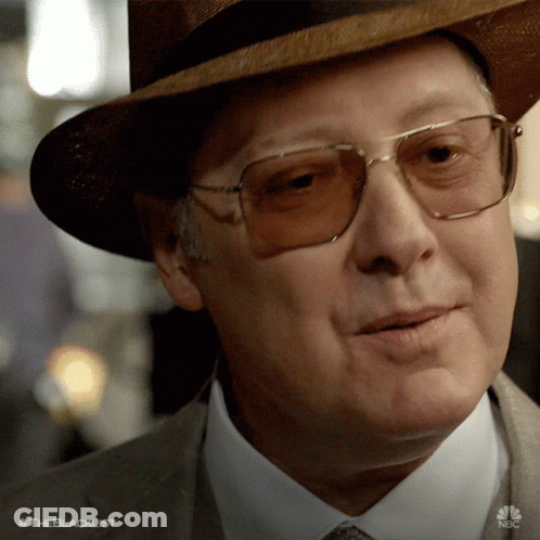 Man In Hat And Sunglasses #TheBlacklist GIF