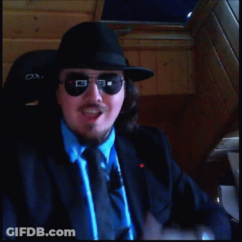 Man In Hat And Sunglasses Thumbs Up GIF