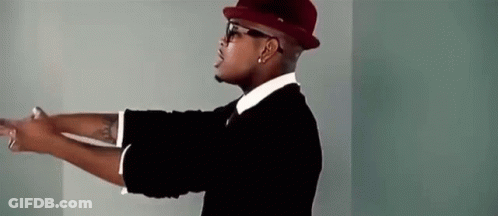 Man In Hat And Sunglasses With Arms Outstretched GIF