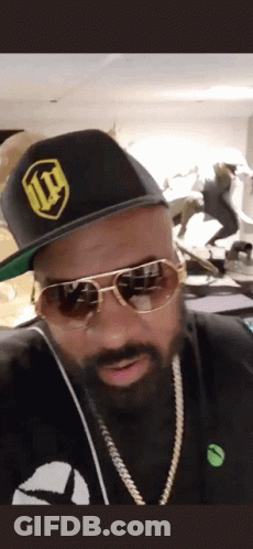 Man In Hat And Sunglasses With II Letter GIF