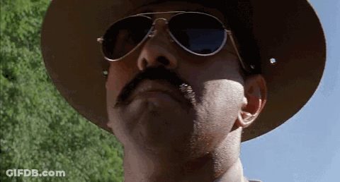 Man In Hat And Sunglasses With Mustache GIF
