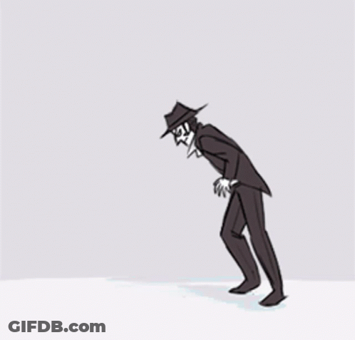 Man In Hat And Suspenders Dancing GIF