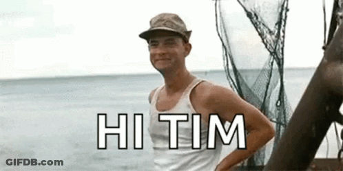 Man In Hat And Tank Top On Beach GIF