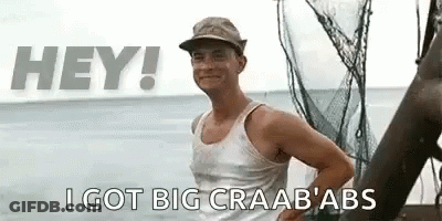 Man In Hat And Tank Top On Boat GIF