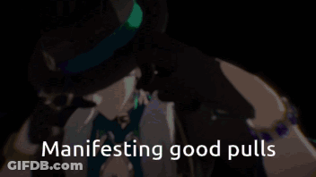 Man In Hat And Tie Manifesting Good Pulls In Video Game GIF