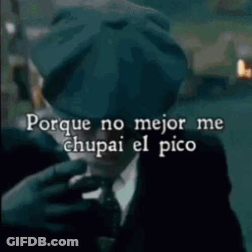 Man In Hat And Tie Smoking Cigarette Porque No Mejor Me Chupai El Pico GIF