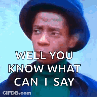 Man In Hat And Turtleneck Asks What Can I Say GIF