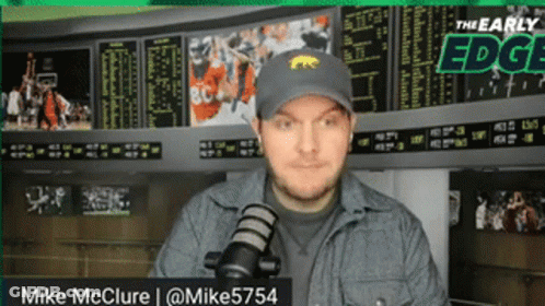 Man In Hat At Mic Saying Mike McClure GIF