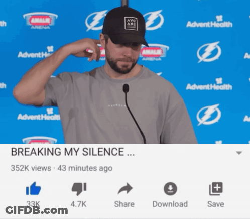 Man In Hat At Microphone Breaking My Silence GIF