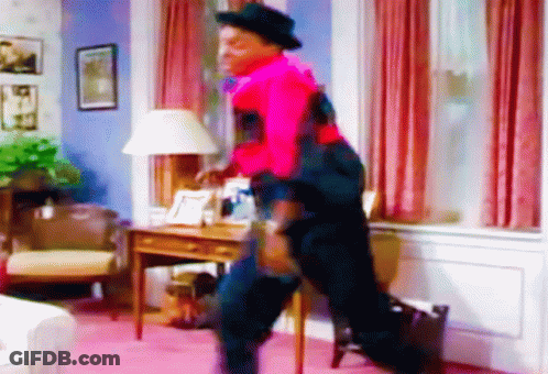Man In Hat Dancing In Living Room GIF