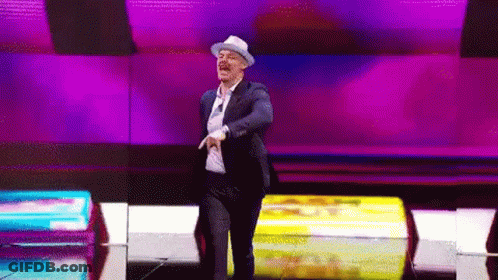 Man In Hat Dancing On Stage GIF