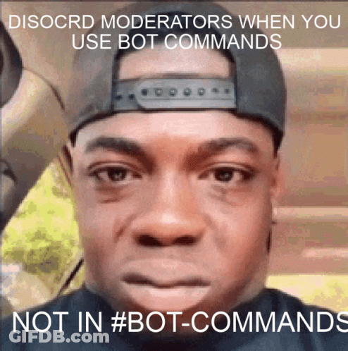 Man In Hat Discord Moderators Bot Commands GIF
