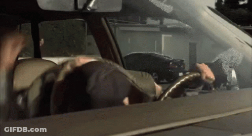 Man In Hat Driving Car Got Weed? GIF