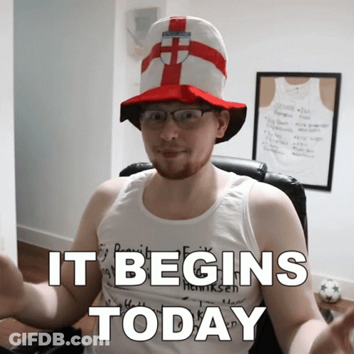 Man In Hat Glasses It Begins Today GIF
