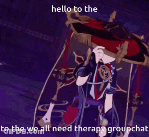Man In Hat Hello To The We All Need Therapy Groupchat GIF