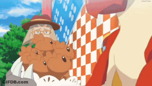 Man In Hat Holding Cupcakes GIF