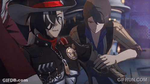 Man In Hat Holding Gun GIF
