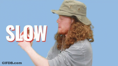 Man In Hat Holding Toilet Paper Saying Slow Your Roll GIF