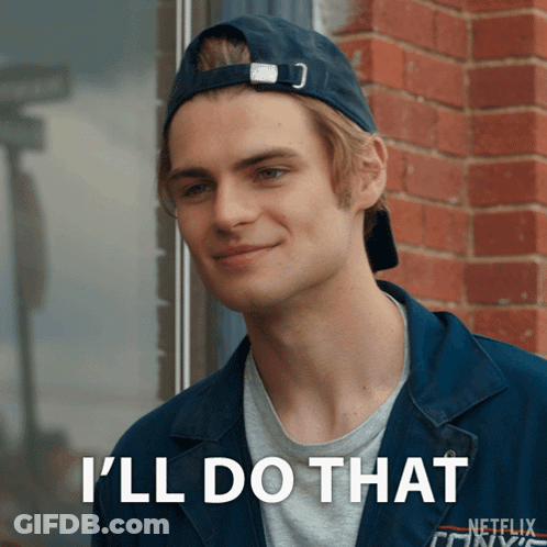 Man In Hat Jacket Says I'll Do That GIF