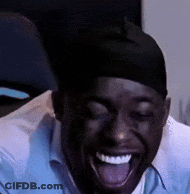 Man In Hat Laughing With Tongue Out GIF