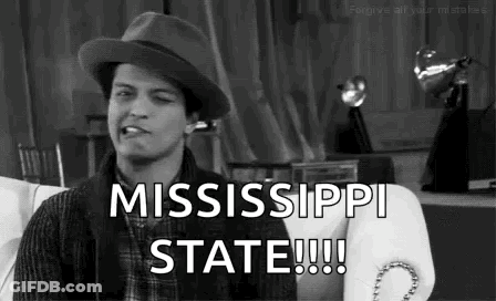 Man In Hat On Couch Saying Mississippi State GIF