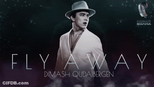 Man In Hat On Fly Away Cover GIF