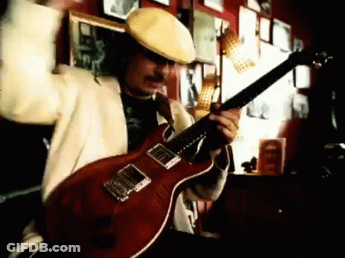 Man In Hat Playing Guitar GIF