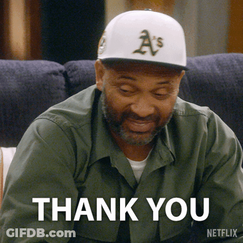 Man In Hat Saying A's Says Thank You GIF