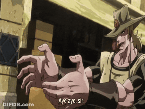 Man In Hat Saying Aye Aye Sir GIF
