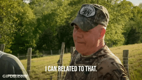 Man In Hat Saying Bear Hunting GIF