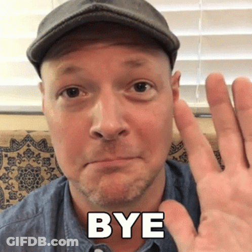 Man In Hat Saying Bye With Hand GIF