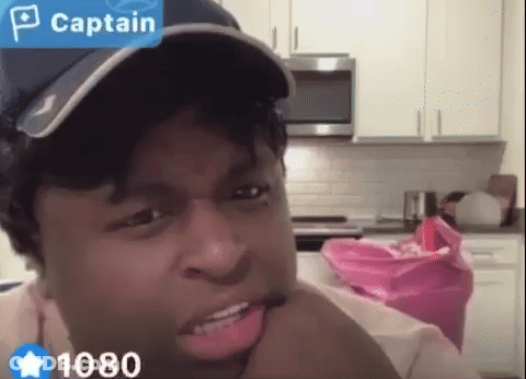 Man In Hat Saying Captain GIF