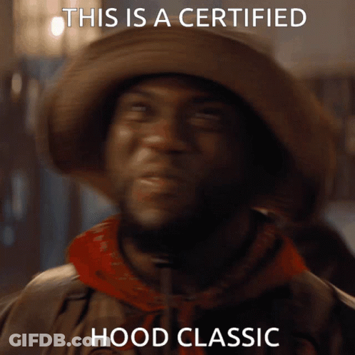 Man In Hat Saying Certified Hood Classic GIF