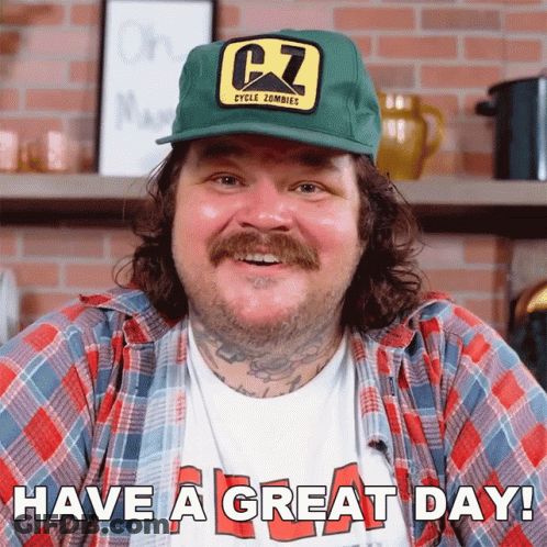 Man In Hat Saying CZ Cycle Zombies GIF
