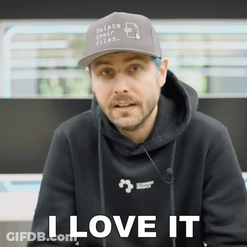 Man In Hat Saying Delete Their Files I Love It GIF