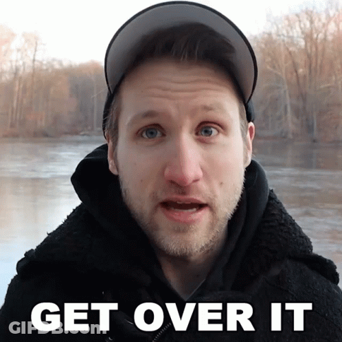 Man In Hat Saying Get Over It GIF