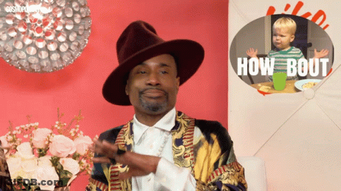 Man In Hat Saying How Bout GIF