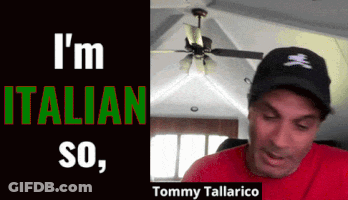 Man In Hat Saying I'm Italian Tommy Tallarico GIF