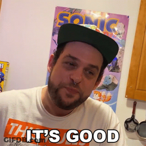 Man In Hat Saying It's Good GIF